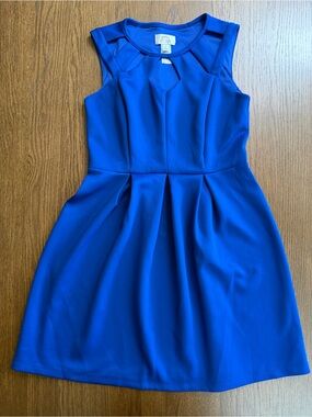Sweet Storm Cobalt Blue Sleeveless Mini Dress